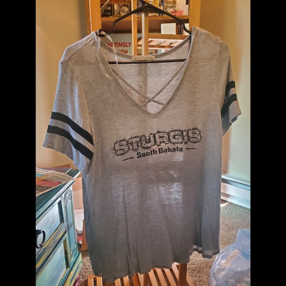 Grey Sturgis shirt- medium